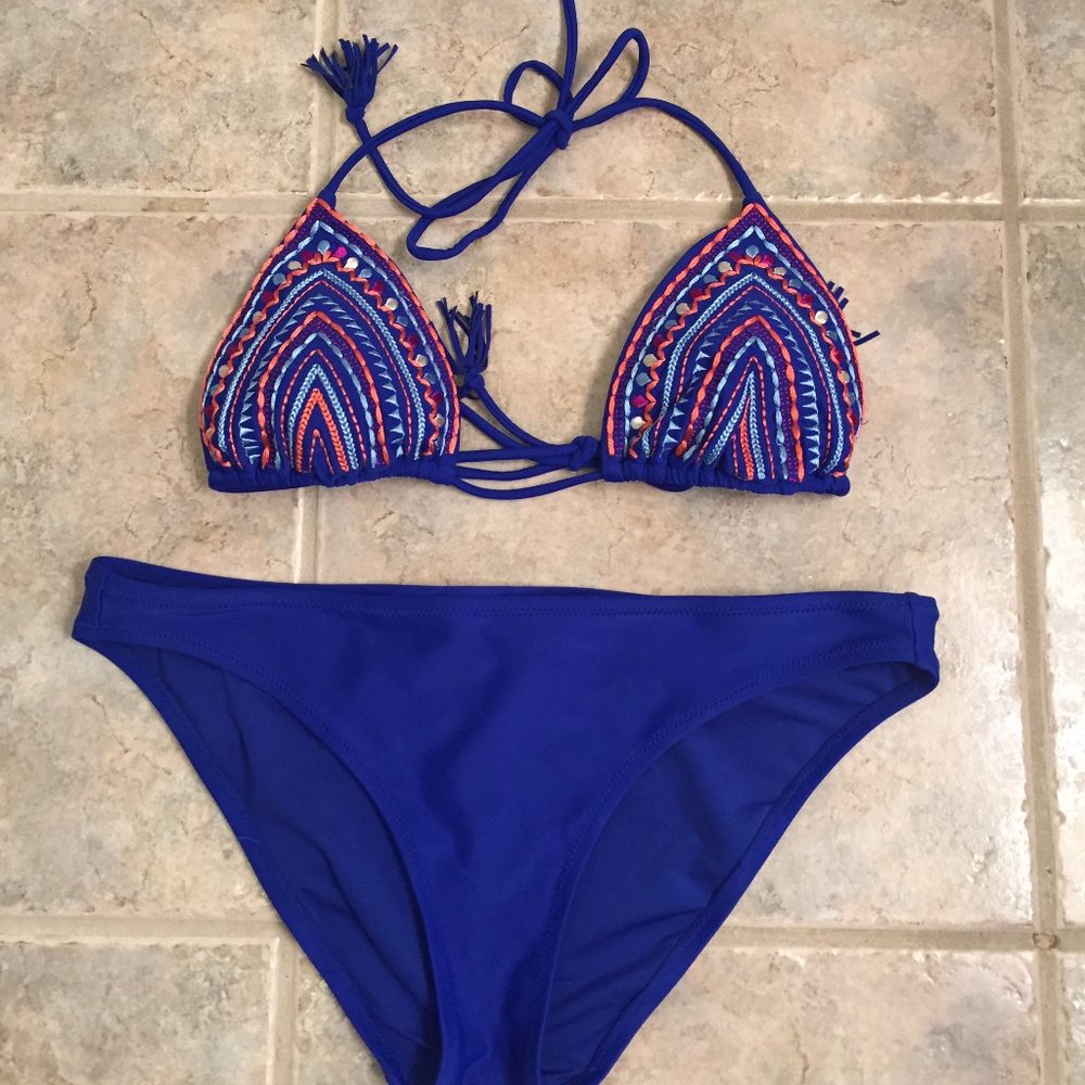 Beautiful Blue Bikini Bottom